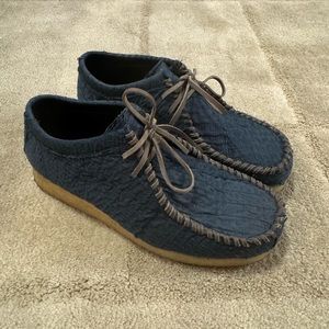 By Walid Men’s Blue Connie Lace Up Sneaker